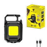TBS DESIGN BV-05 COB Keychain LED Flashlight 1000LM Rechargeable Magnetic Work Lamp 5 Modes Foldable 90&deg; for Hiking & Fishing
