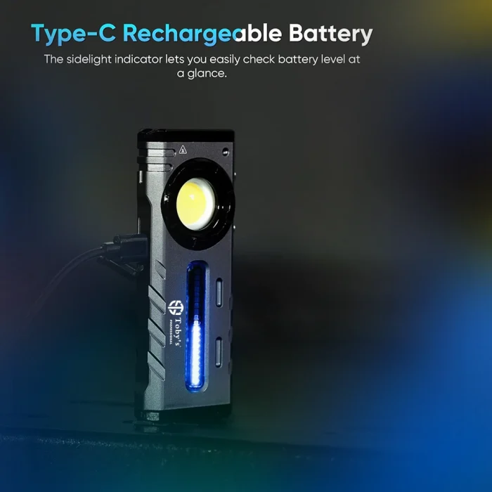 Toby&rsquo;s CPL T45 USB Rechargeable Work Light 2000 Lumens Compact LED Light for Emergency & Outdoor Use - Image 2