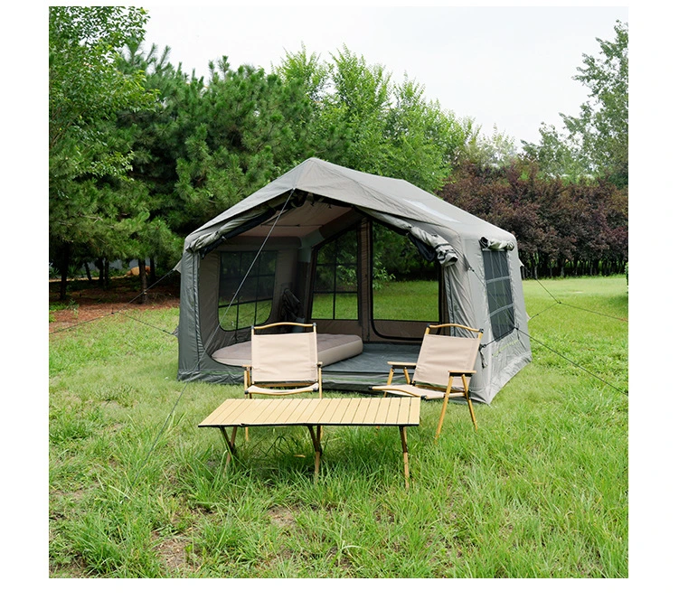 AIR TENT-06 01 Toby's Outdoor Inflatable Tent 8㎡ for 5–8 Persons Waterproof Oxford Fabric UV Protection Quick Setup Camping Tent - Image 1