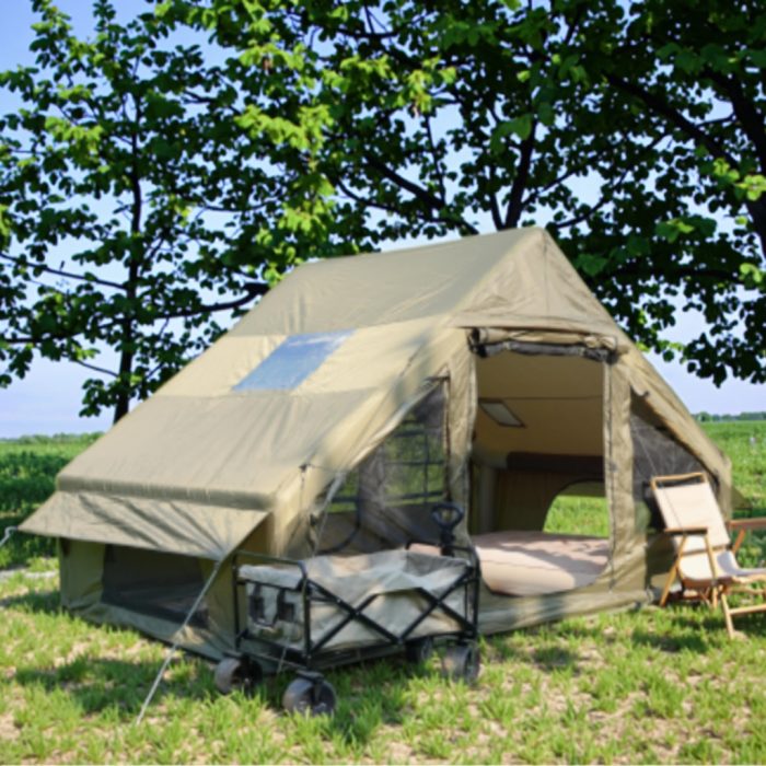 Toby&rsquo;s Inflatable Outdoor Tent 6.3m&sup2; Air Tent 200cm Height Ventilated Windows Family Camping Tent - Image 4