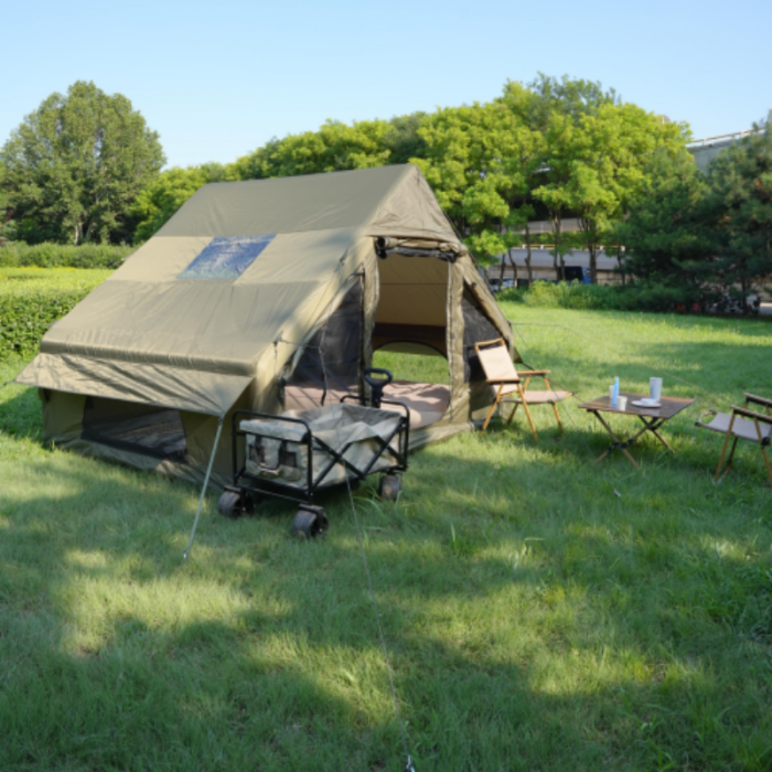 Toby&rsquo;s Inflatable Outdoor Tent 6.3m&sup2; Air Tent 200cm Height Ventilated Windows Family Camping Tent - Image 2
