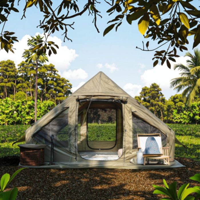 Toby&rsquo;s Inflatable Outdoor Tent 6.3m&sup2; Air Tent 200cm Height Ventilated Windows Family Camping Tent - Image 6